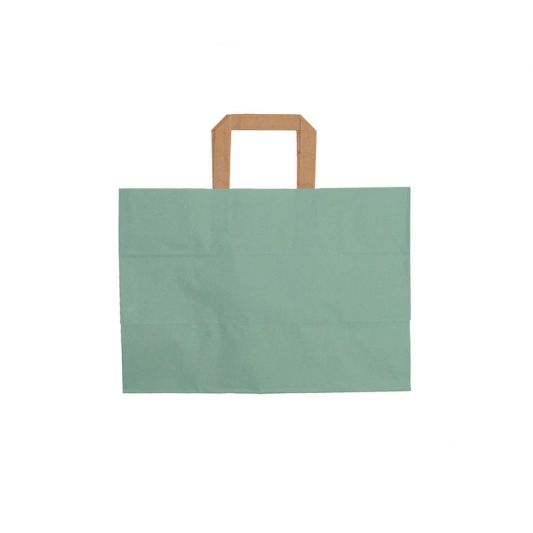 Papirpose-Green-flad-brun-hank-80g-FSC