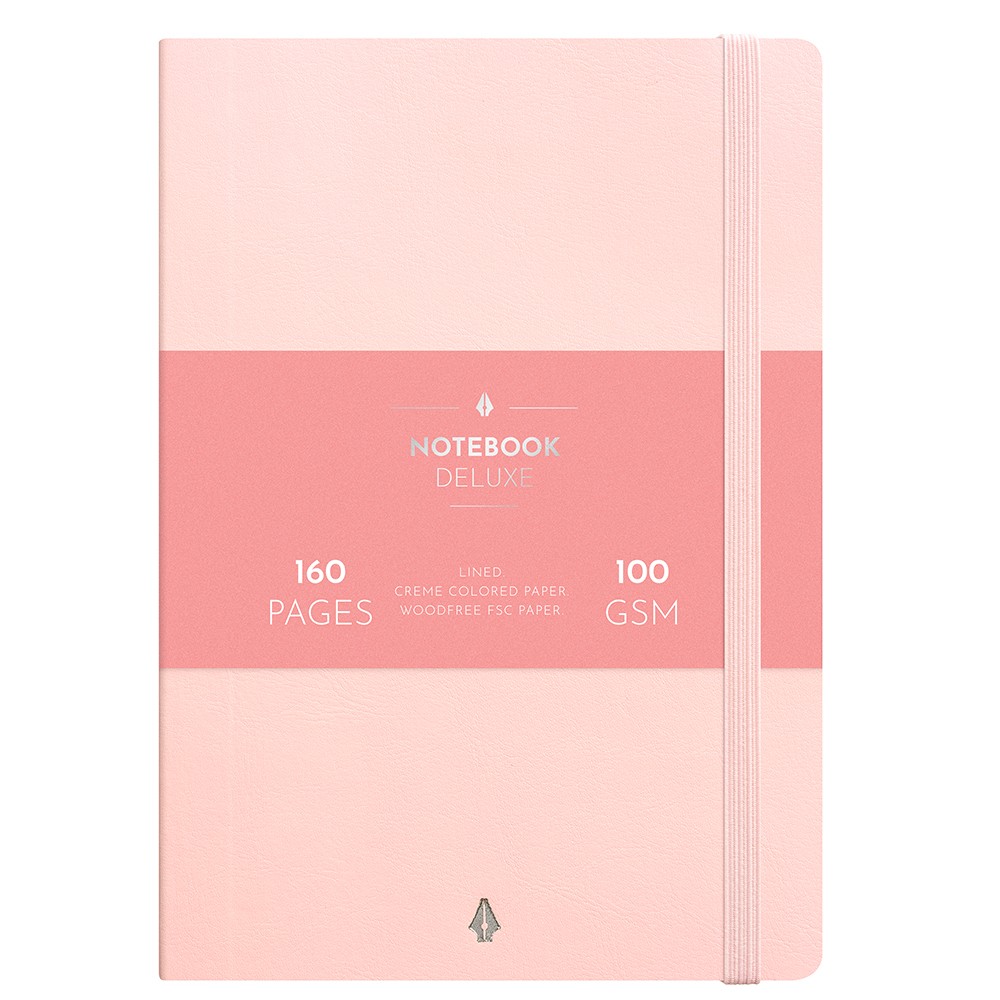 Burde Notebook Deluxe notesbog lyserød