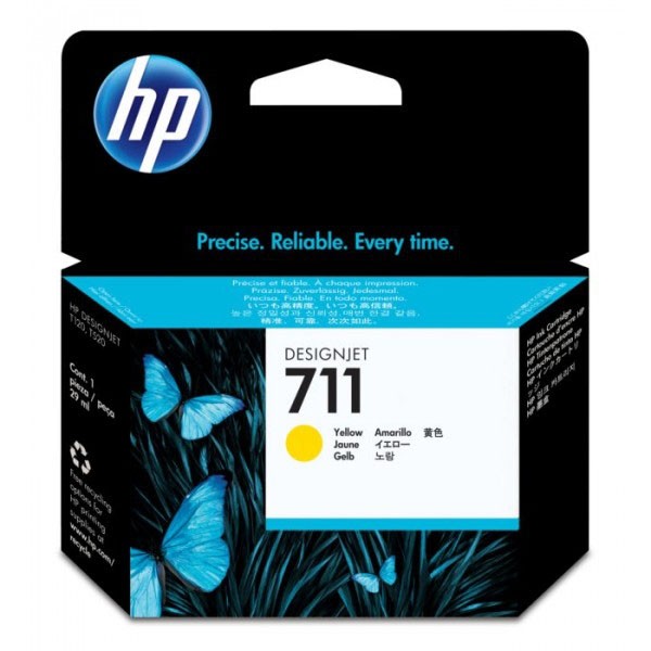 HP 711 CZ136A Gul Blækpatron, 3 x 29 ml