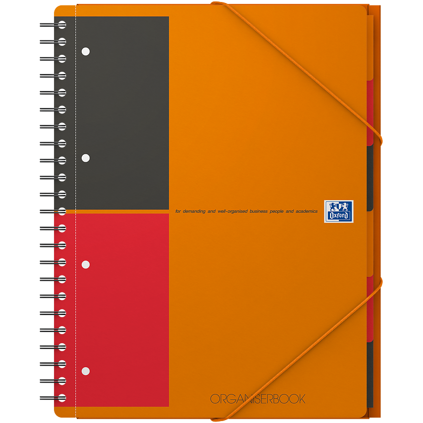 Oxford Organiserbook A4 notesbog linjeret