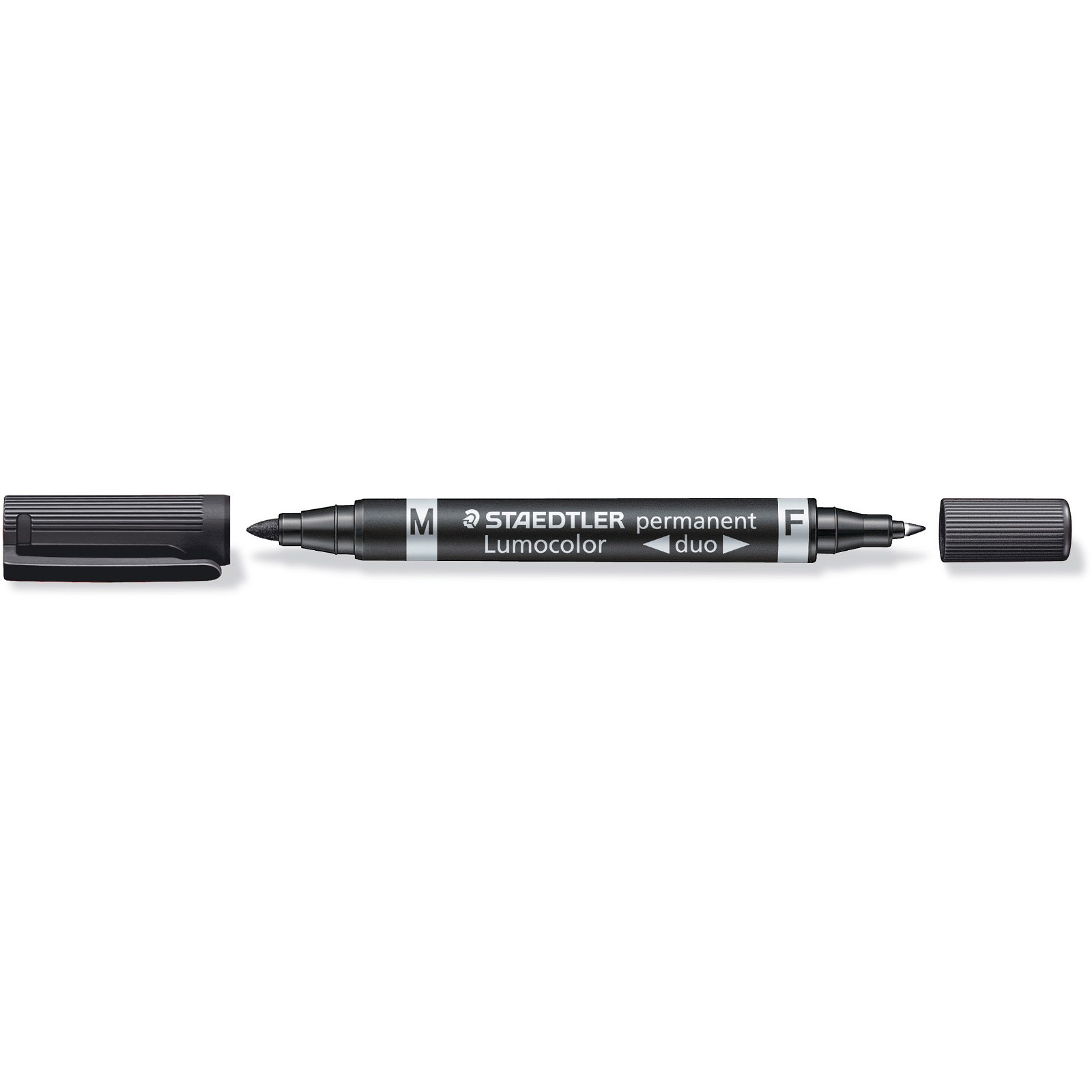 Staedtler Lumocolor Duo 348 marker med dobbelt spids i farven sort